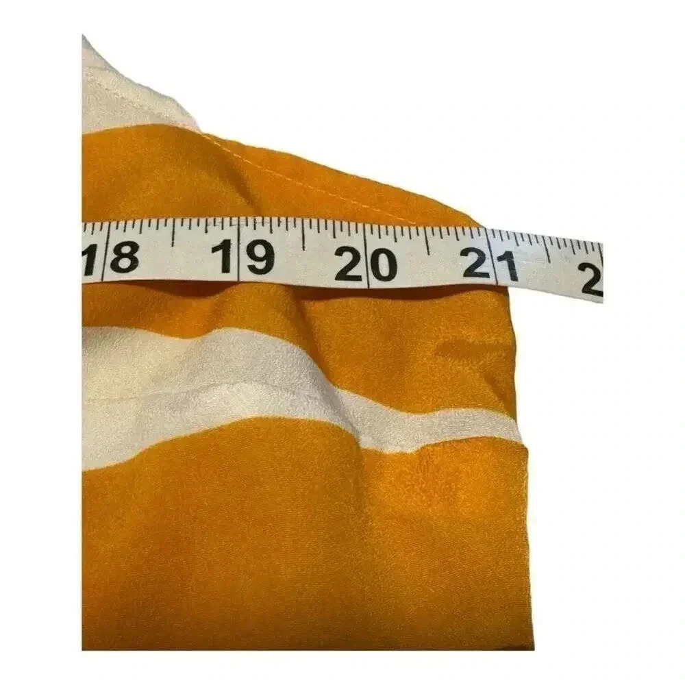 New York & Company Women’s Large Pleated Striped Sleeveless Top - Picture 5 of 6